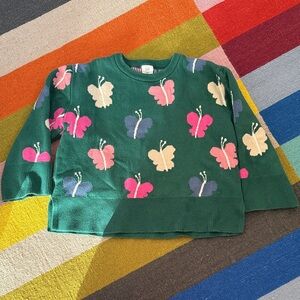 Baby Gap Green Butterfly Sweater